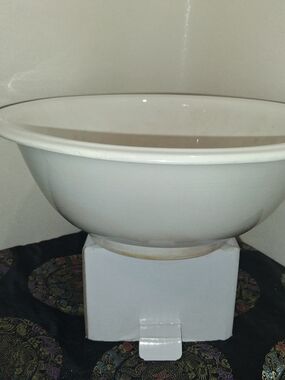 Mid 1800s Wedgwood White Ceramic Mixing Bowl